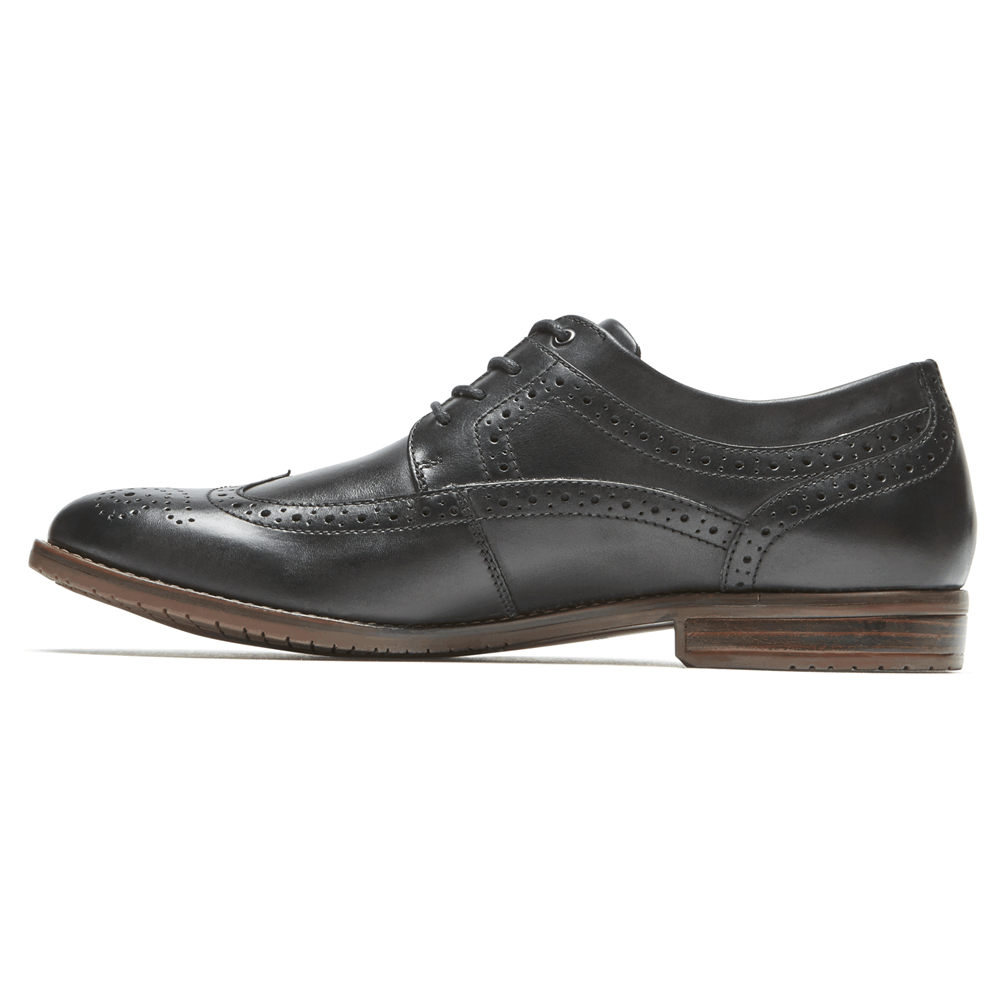 Oxfords Rockport Homem Pretas - Style Purpose 3 Wingtip - 04739ENKF